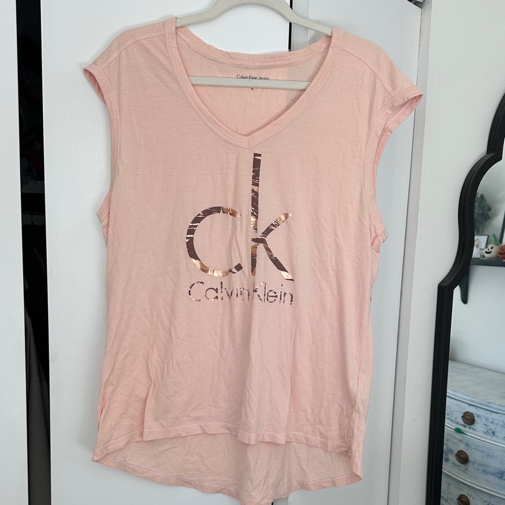 Calvin Klein Light Pink Short Sleeve Tee